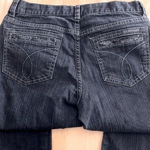 Black Denim Flares By Calvin Klein *EUC*